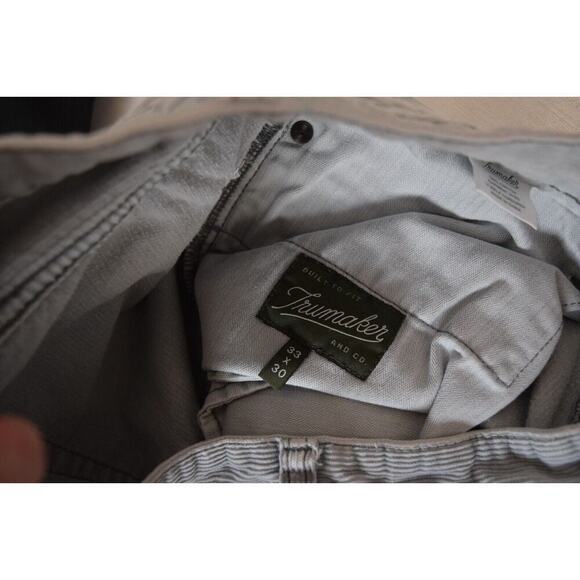Trumaker Corduroy Pants 33 X 30 Gray 14 Wale Corduroy 100% Cotton Mens - Picture 3 of 4